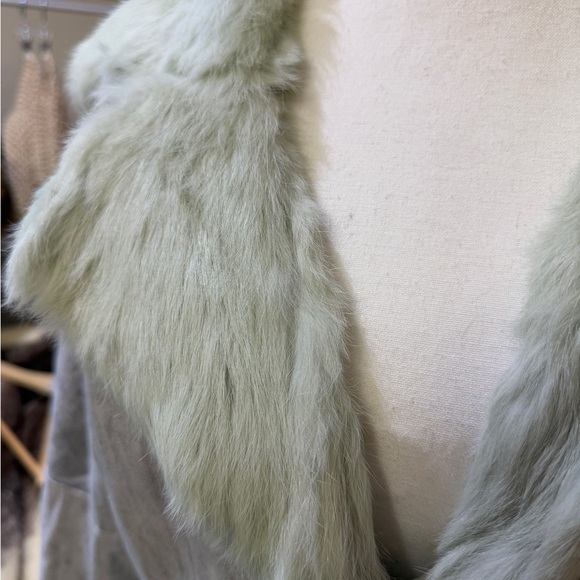 Leather Rabbit Fur Jacket - Picture 5 of 7